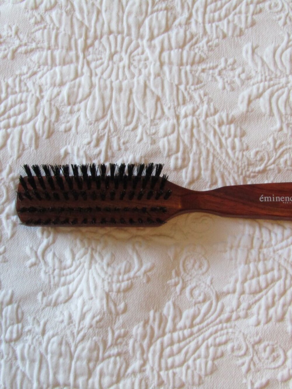 Eminence Paris Small Wooden Handle Pure Boar Bristle Purse Brush--NIB